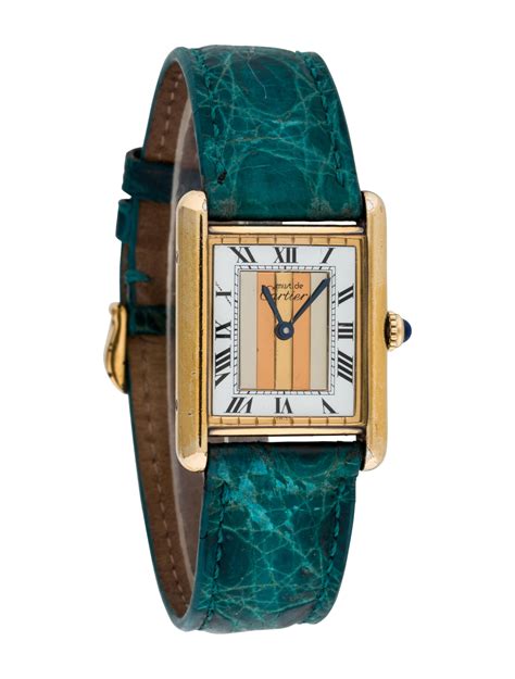 cartier tank vermeil strap|cartier tank must watch price.